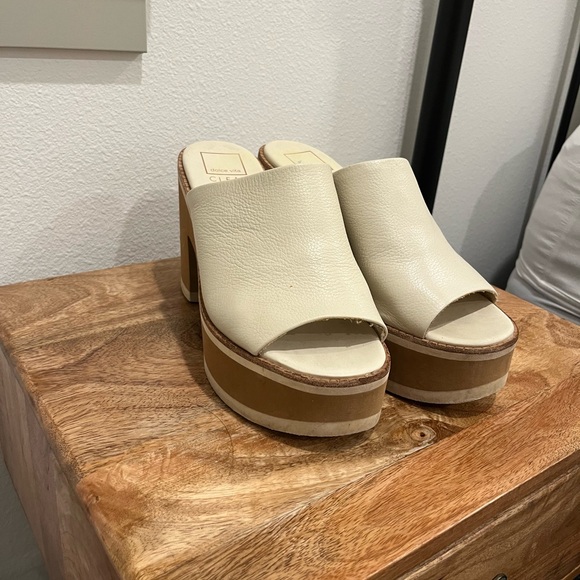 Dolce Vita Platform Heel Sandals in Bone - Picture 3 of 5